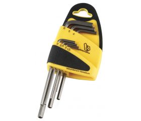 Juego Llaves acodadas hexagonales seguridad Bianditz